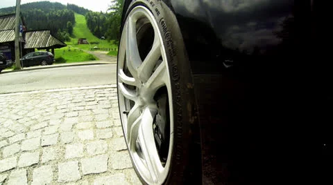 Wheel close up Stock Footage 24756533