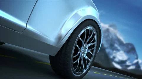 Wheel close-up loopable 스톡 동영상 10684840