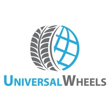 Wheel combined with world map Stock Illustration