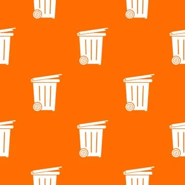 Wheel container pattern orange Illustrazione stock