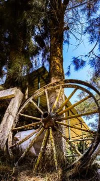 Wheel Cowboy Foto stock