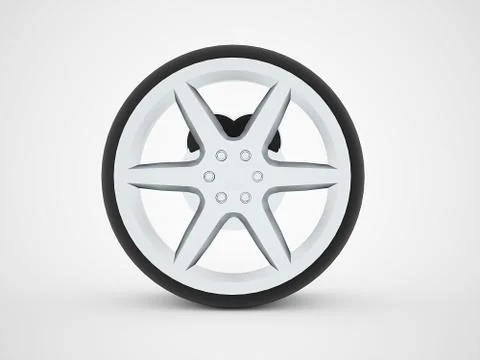Wheel with disc Illustrazione stock
