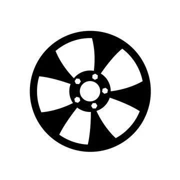 Wheel disk icon, logo Stock Illustration