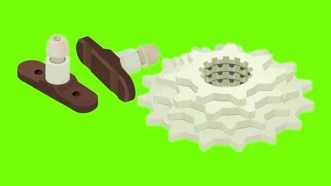 Wheel element icon animation Stock Footage 152575863
