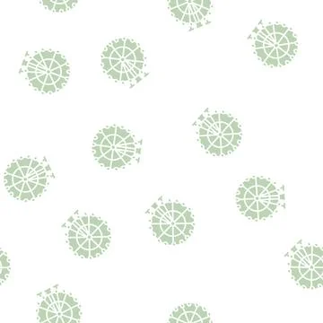 Wheel ferris glyph seamless pattern Stock Illustration