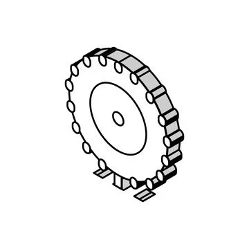Wheel ferris isometric icon vector illustration Stock Illustration