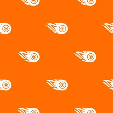 Wheel fire pattern orange イラスト素材