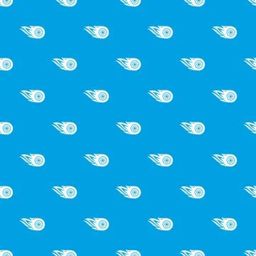 Wheel fire pattern vector seamless blue Stock Illustration