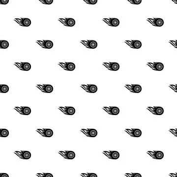 Wheel fire pattern vector seamless Stock Illustration