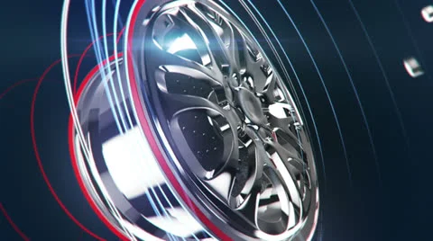 Wheel formation intro Stock Footage 24532534
