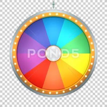 Wheel fortune 10 area Stock Illustration