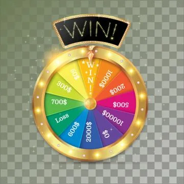 Wheel of fortune 3d object Stock Illustration