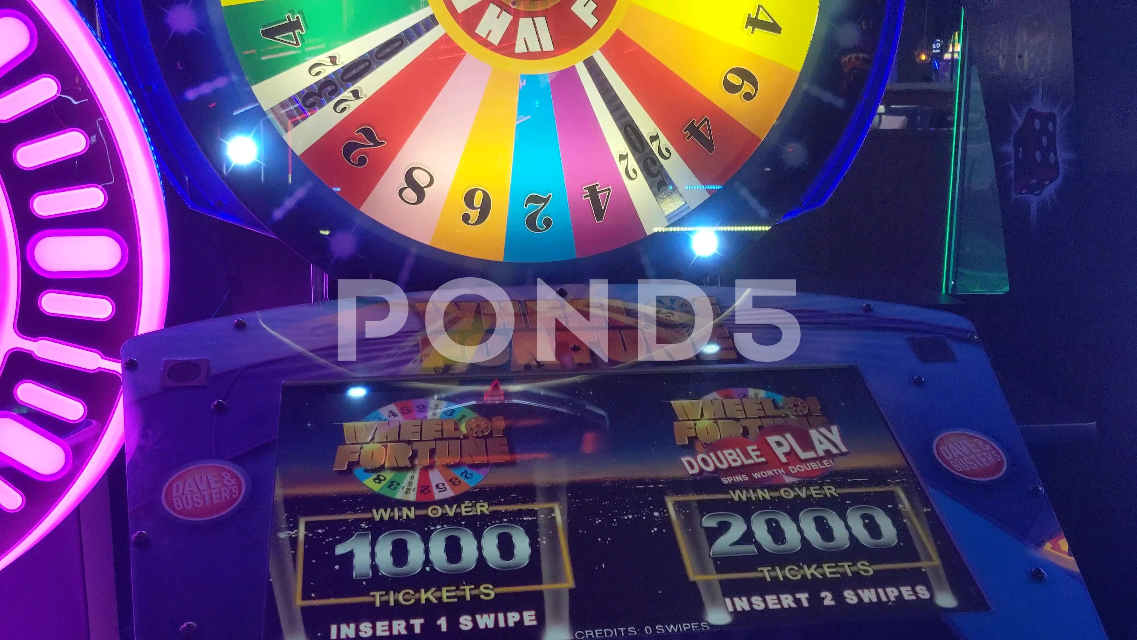 Wheel of Fortune Arcade Game | Stock Video | Pond5