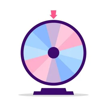 Wheel of fortune background. Vector lucky roulette illustration. Stock Illustration
