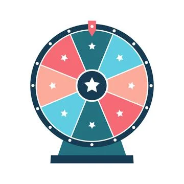 Wheel of fortune background. Vector lucky roulette illustration. Stock Illustration
