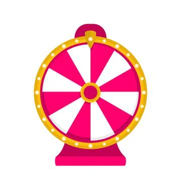 Wheel of fortune background. Vector lucky roulette illustration. Stock Illustration