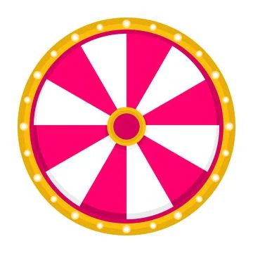 Wheel of fortune background. Vector lucky roulette illustration. Stock Illustration