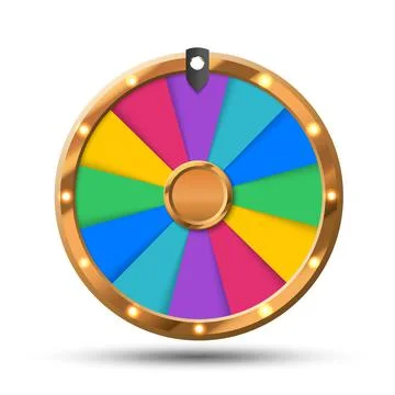 Wheel of fortune background. Vector lucky roulette illustration. Stock Illustration