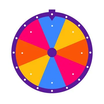 Wheel of fortune background. Vector lucky roulette illustration. Stock Illustration