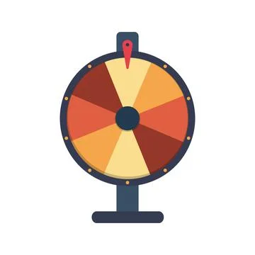 Wheel of fortune background. Vector lucky roulette illustration. Stock Illustration