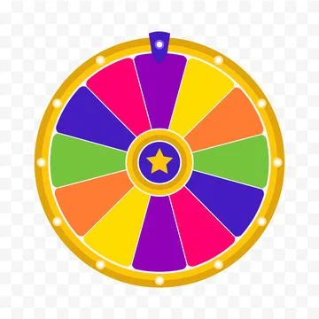 Wheel of fortune background. Vector lucky roulette illustration. Stock Illustration