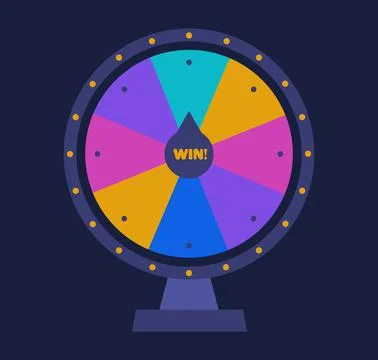 Wheel of fortune background. Vector lucky roulette illustration. Stock Illustration