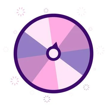Wheel of fortune background. Vector lucky roulette illustration. Stock Illustration