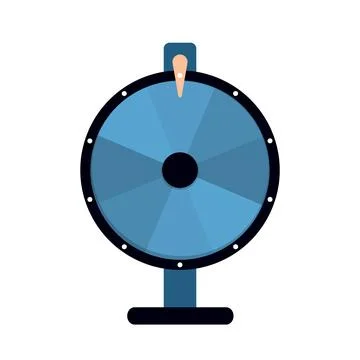 Wheel of fortune background. Vector lucky roulette illustration. Stock Illustration