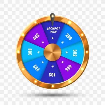 Wheel of fortune background. Vector lucky roulette illustration. Stock Illustration
