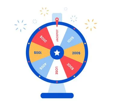 Wheel of fortune background. Vector lucky roulette illustration. Stock Illustration