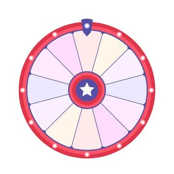 Wheel of fortune background. Vector lucky roulette illustration. Stock Illustration