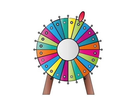 Wheel of fortune Stock Illustration