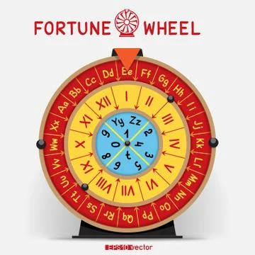 Wheel of Fortune template Stock Illustration