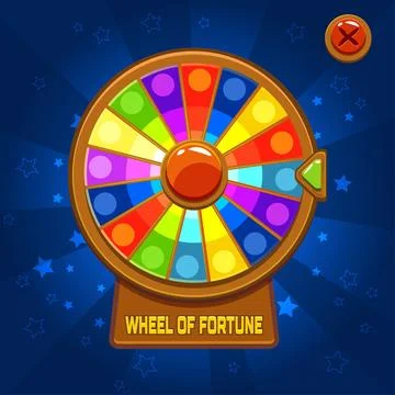 Wheel of Fortune For Ui Game Stock Illustration