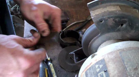 Wheel grinder Video stock 637850