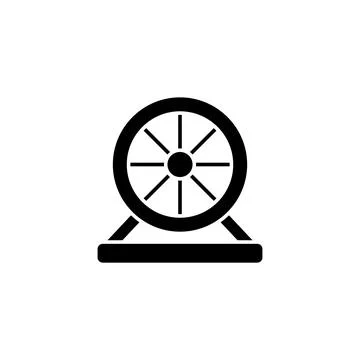 Wheel, hamster icon. Simple elements of animals store icons for ui and ux Stock Illustration