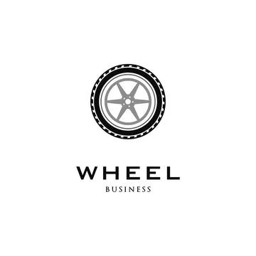 Wheel Icon Logo Design Template Stock Illustration