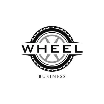 Wheel Icon Logo Design Template Stock Illustration