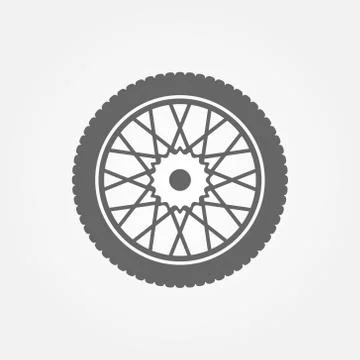 Wheel icon or symbol イラスト素材