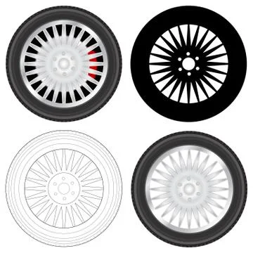 Wheel Stock Illustration