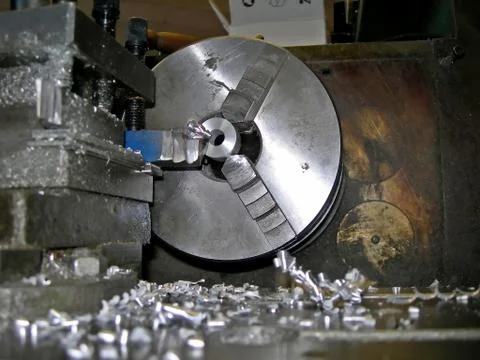 Wheel lathe Foto stock