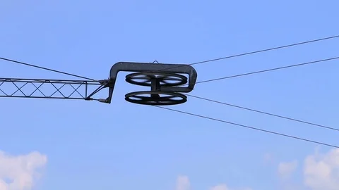 Wheel of the lift Stock Footage 76927575