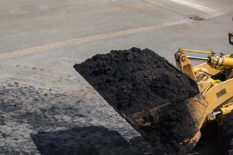 Wheel loader bucket Stock Photos