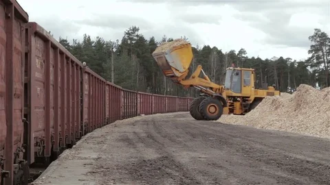 Wheel loader Stock Footage 74821010