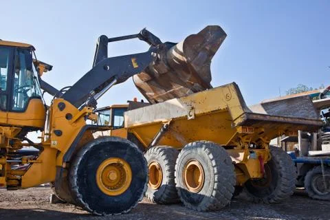 Wheel loader Stock Photos