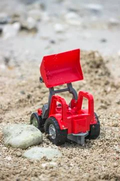 Wheel loader toy Stock Photos