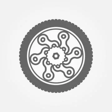 Wheel logo Stock Illustration