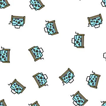 Wheel lottery vector seamless pattern Stock Illustration
