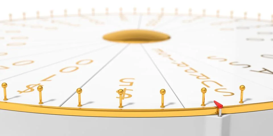 Wheel of luck Stock Illustration