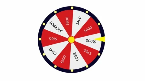 Wheel of luck or fortune 4K animation. Stock Footage 226944314